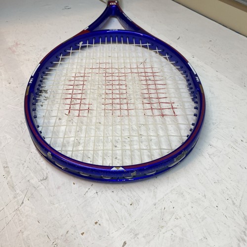 Torn string - Wilson Graphite Aggressor 95 Tennis Racket Blue High Beam ...