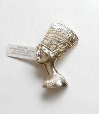 Egyptian Queen  Nefertiti Adjustable Stretch Band Statement Ring NEW Gold Color