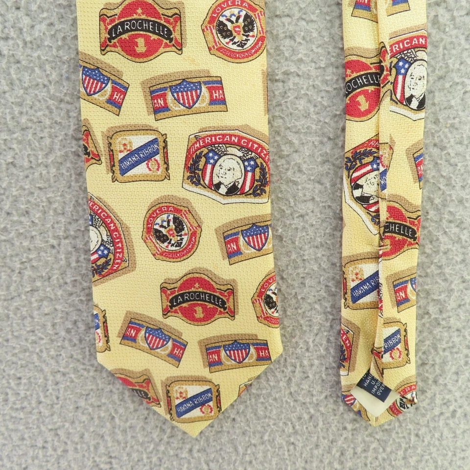 Lands End Cigar Bands Gold Tie Lovera Havana Ribbon La Rochelle 58"x3.5" Smoke - Image 2 of 4