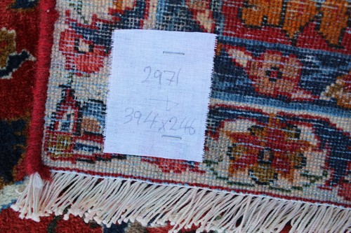 Fine Vintage Traditional Hand Made Oriental Wool Red Large Rug Carpet 394x246cm - Picture 18 of 18
