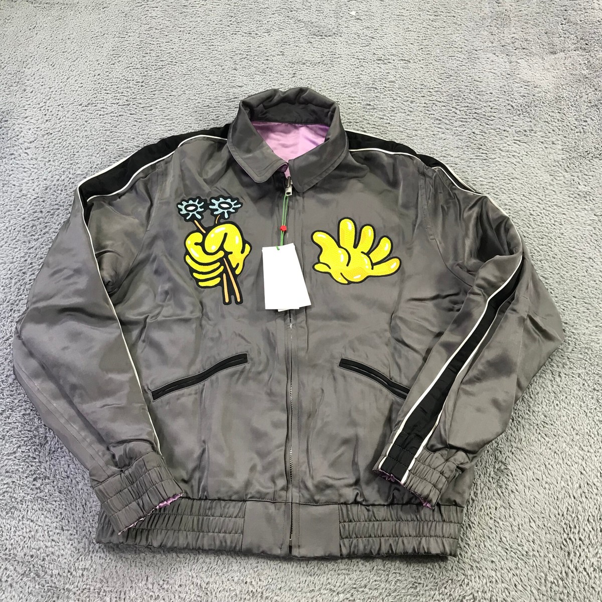 Kenzo Jacket Mens Small Boke Boy Reversible Tour Full Zip