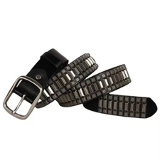 Men's Real Leather Belt Heavy Metal Handmade Rivet Studded Waist Belt Punk Belt