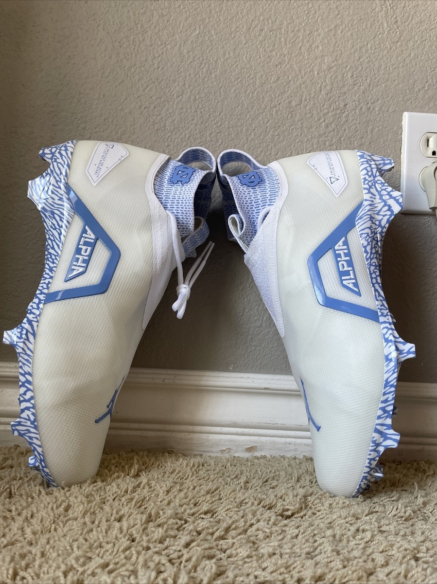 Nike Air Jordan Alpha Menace Elite 3 UNC PE Football Cleats Sz 14 Wide Men NIB Amazon.com | Nike Alpha Menace Elite 3 CT6648-400 College  main image 4