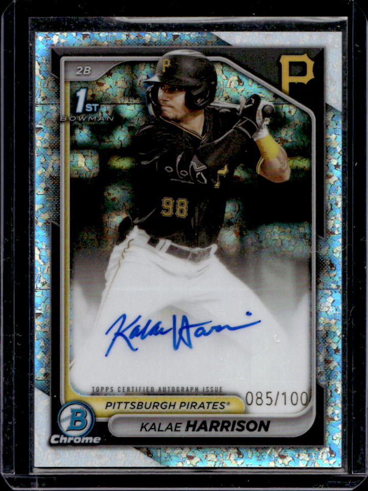 2024 Bowman Chrome Kalae Harrison Prospect Auto Mini Diamond Refractor 1st #/100