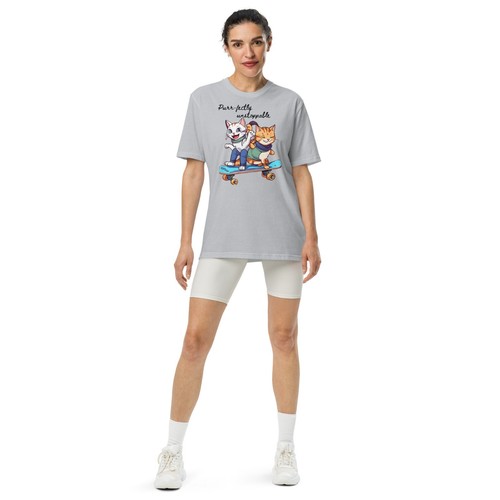 Under Armour T-Shirt Gatti Skateboard Relaxed Fit S-2XL Unisex Grigio o Bianco - Foto 7 di 31