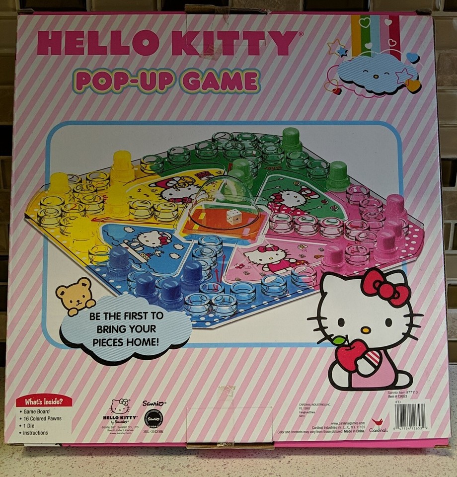 Hello Kitty Pop Up Board Game Girls Multicolor 2-4 Players 4+ Years ...