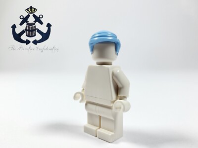 LEGO 2021 City Bright Light Blue Hair Short Combed Sideways 99930