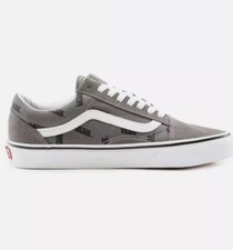Vans Old Skool VANS Pewter/Black Men  s Skate Leather/Canvas Sneakers Shoes