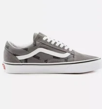 Vans Old Skool (VANS) Pewter/Black Men’s Skate Leather/Canvas Sneakers Shoes