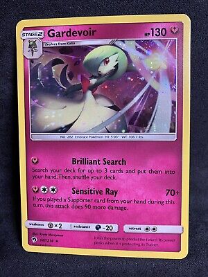 Gardevoir 141/214- Rare Holo Card- Pokemon- Lost Thunder