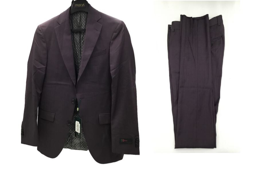 Шерстяной костюм современного покроя от Ted Baker No Ordinary Joe Jake БОРДОВЫЙ- 36 Обычный 30W 57890₽