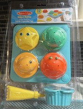 Melissa and Doug Sunny Patch Seaside Sidekicks Sand Cupcake 12 Piece Set New
