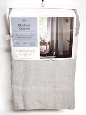 1pc 50"x84" Blackout Aruba Window Curtain Panel Gray - Threshold