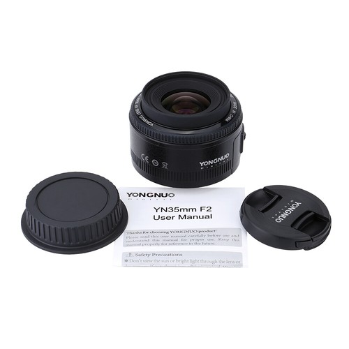 Yongnuo YN35mm F2 Lens 1:2 /MF Wide-Angle Fixed Auto Lens for Canon I5Q1 - Picture 8 of 9