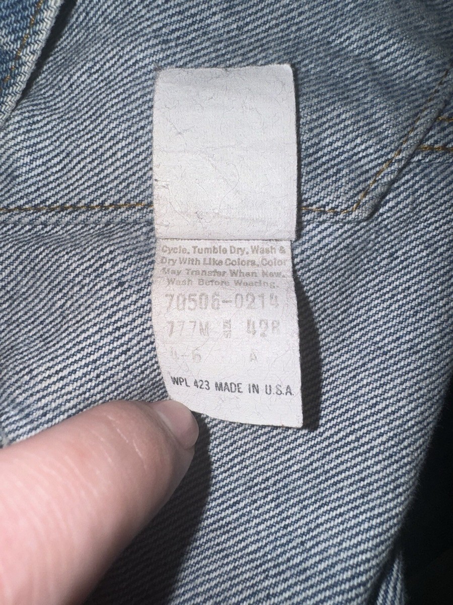 Vintage Levis Trucker 70506 0214 Type 3 Jackit Blue Wash Vintage Levis Trucker 70506 0214 Type 3 Jackit Blue Wash
