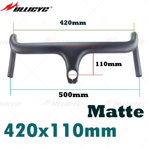 Manillar integrado de carbono para bicicleta de carretera todo cableado interno grava bicicleta barra de caída - Imagen 18 de 41