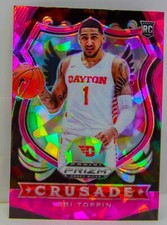 Obi Toppin RC 2020-21 Prizm Draft Picks Pink Cracked Ice Crusade Rookie Card 87