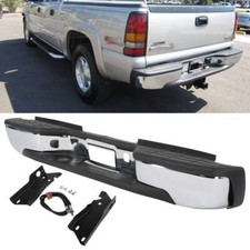 Complete Chrome Rear Step Bumper For 1999-2007 Chevy Silverado Gmc 2500hd 3500 Complete Chrome Rear Step Bumper For 1999-2007 Chevy Silverado Gmc 2500hd 3500