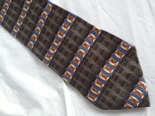 Green Brown Blue SILK Tie Necktie JOHN BLAIR  8223 