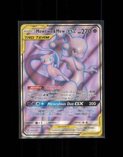 Mewtwo & Mew GX Full Art 222/236 Ultra Rare SM - Unified Minds Damaged Holo 2019 on eBay