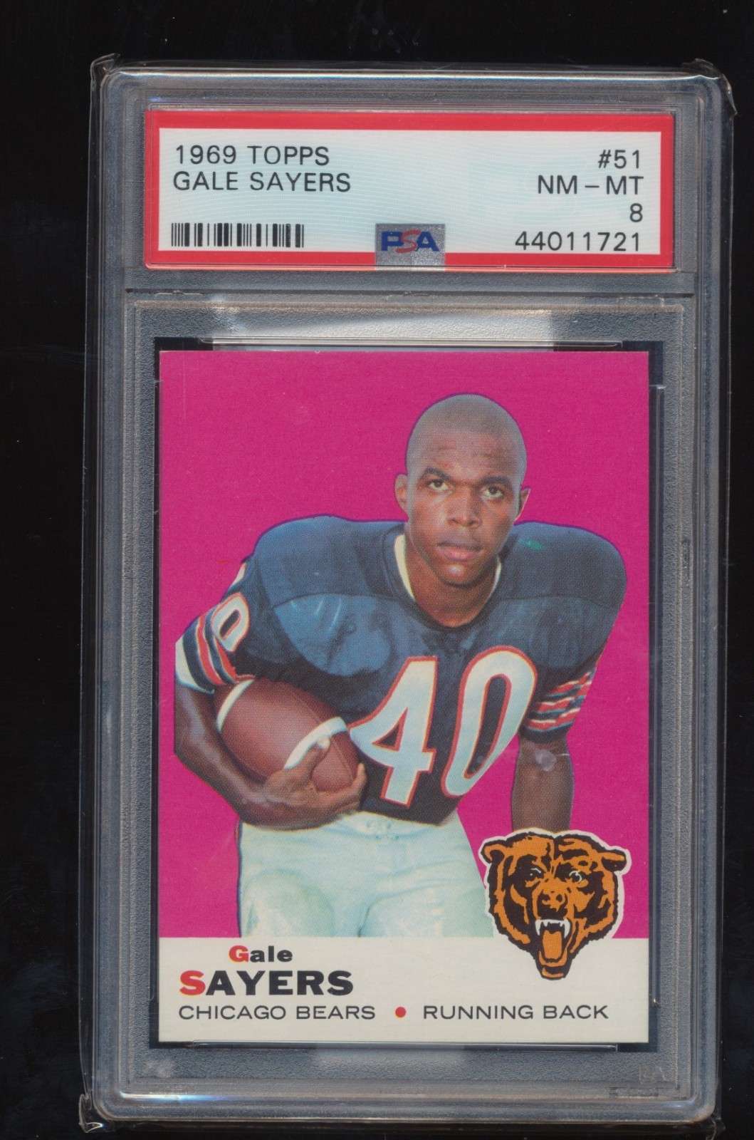 PSA 8  1969 Topps Football  Gale Sayers  # 51