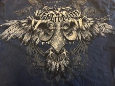 Vintage Affliction Shirt Mens 2XL Blue Tee Wi...