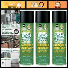 Foaming Coil Cleaner Spray - 20oz Aerosol Pack of 3 for HVAC AC Units