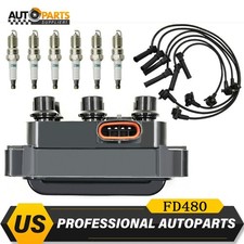Ignition Coil 6 Spark Plug 6 Wire For 1991-2010 Ford Explorer V6 4.0l