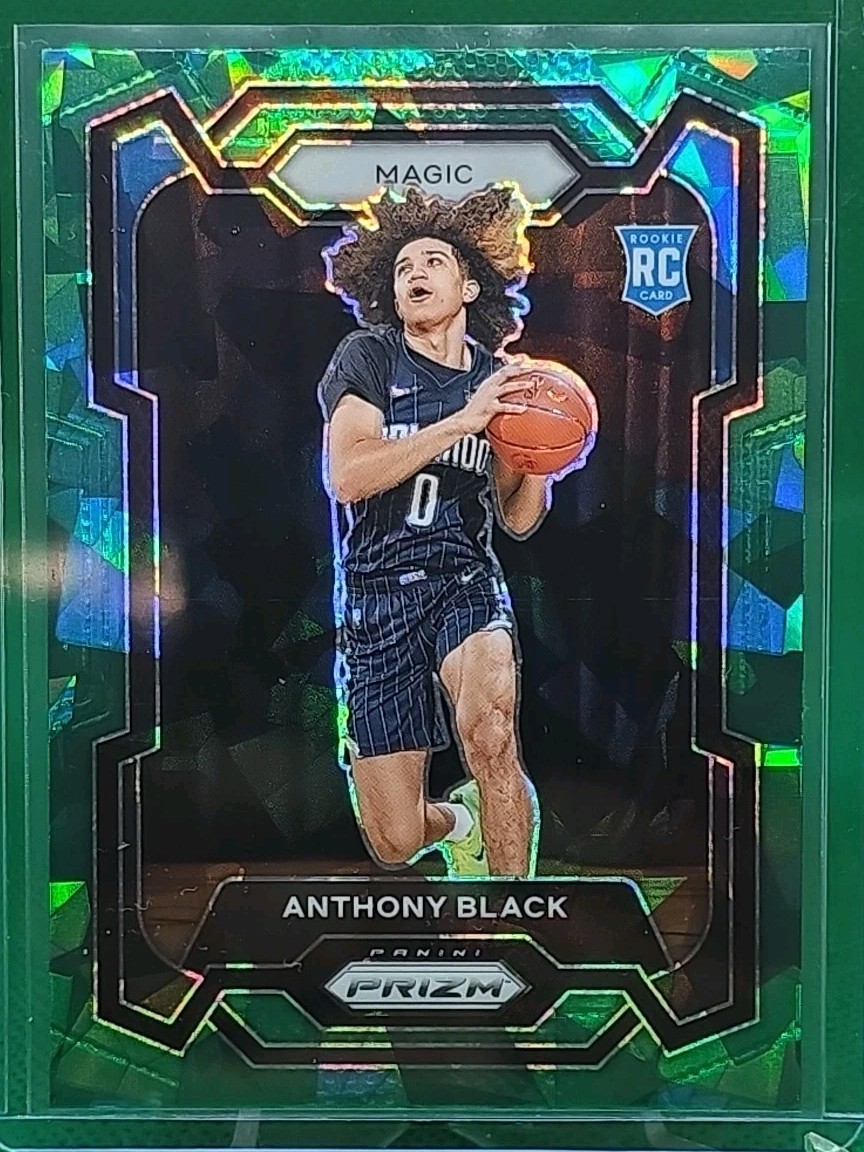 2023-24 Panini Prizm ANTHONY BLACK RC #170 Green Cracked Ice Prizm ORLANDO MAGIC