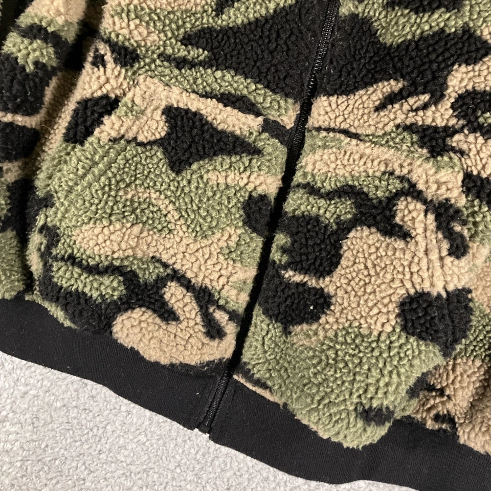 Chaqueta Rock & Republic Camuflada Polar Cremallera Completa Mujer Pequeña Exterior Gorpcore Acogedora Foto 2 de 4