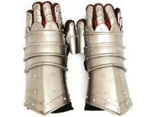 Medieval Warrior Metal Gothic Knight Style Gauntlets Wearable Armor Gloves REAL