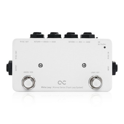One Control White Loop mit BJF-Puffer Minimal Series Gitarreneffekt-Umschalter