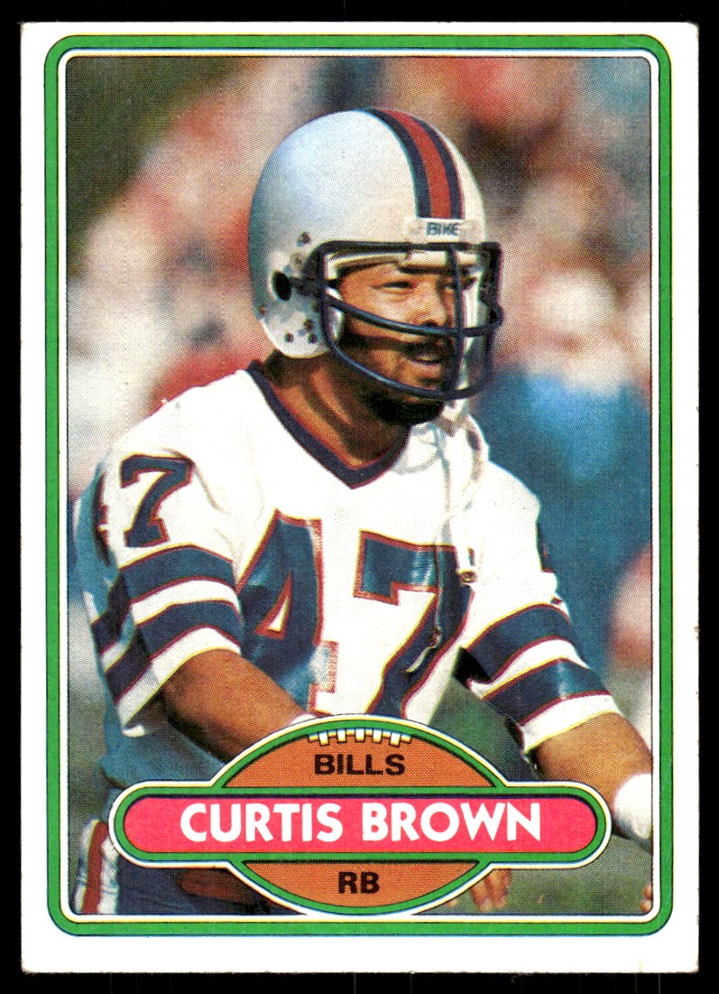 Curtis Brown 1980 Topps #443 Buffalo Bills READ FREE SHIPPING AutographDen