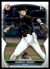 2023 Bowman Draft 1st Andrew Lindsey RC Miami Marlins #BD-18
