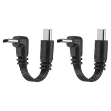 2 Pcs Flat USB-C Extension Cable 2 Inch 90 Degree USB C to USB C Adapter
