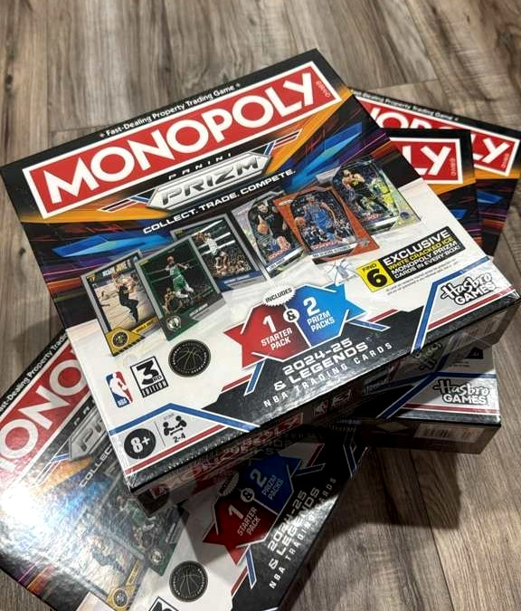 Monopoly Panini Prizm: NBA 3rd Ed. Board Game 2024-25 SEALED White Cracked Ice