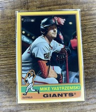 2025 Topps Heritage Mike Yastrzemski #470 [Yellow Boarder]