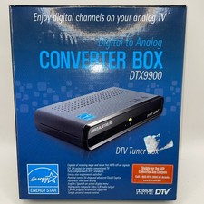 Digital Stream DTX9900 DTV Converter Box Analog Pass-Through with remote NOB
