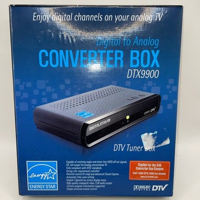 Digital Stream DTX9900 DTV Converter Box Analog Pass-Through with remote NOB