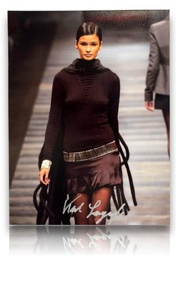Karl Lagerfeld Autogramm - signiertes Foto 20x15 cm Fashion Chanel Mode Laufsteg