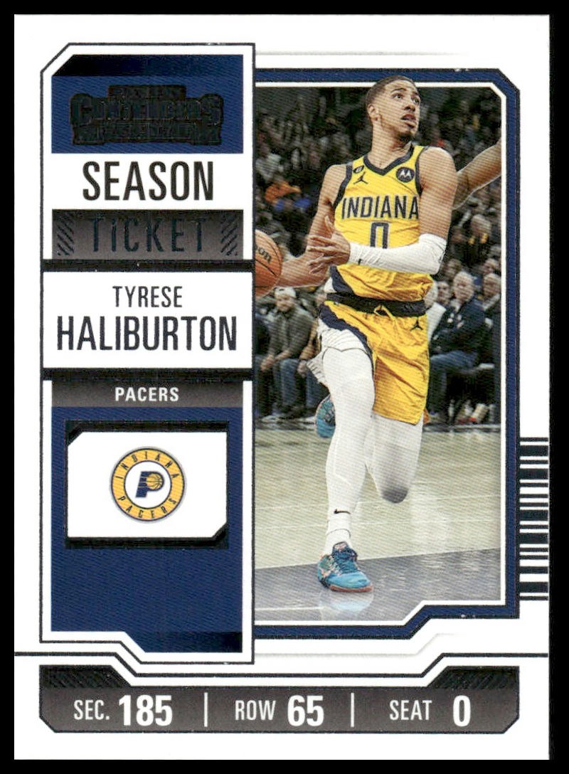 2023-24 Panini Contenders #90 Tyrese Haliburton Season Ticket Retail