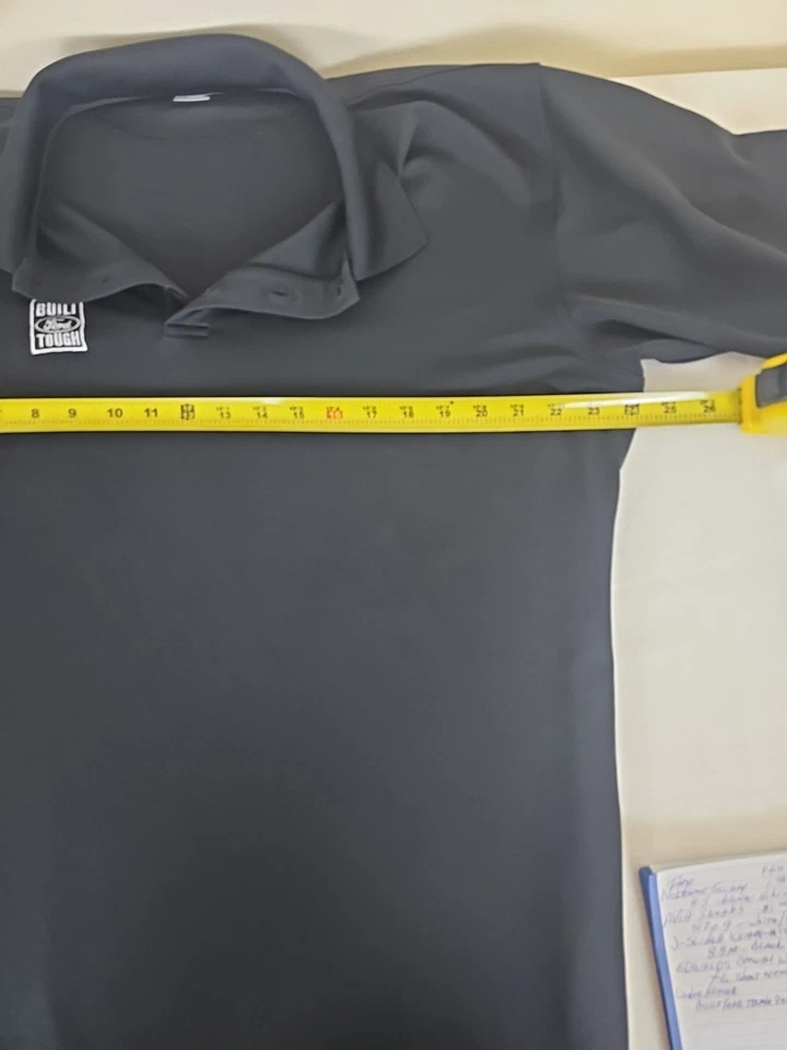 UNDER ARMOUR Men Black Polo Heat Gear Built Ford Tuff Employee-XL Loose- - Image 3 of 4