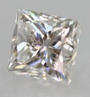 Certified 1.00 Carat D VVS2 Princess Natural Enhanced MINED Diamond 5.25x5.1mm — photo 2