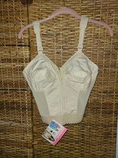 NWT Exquisite Form Women's Longline Front Closing Posture Bra 5107530 Sz 36C