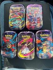 Pokemon Mega Heroes Mini Tins Set Of 5 Lot Bundle Free Shipping