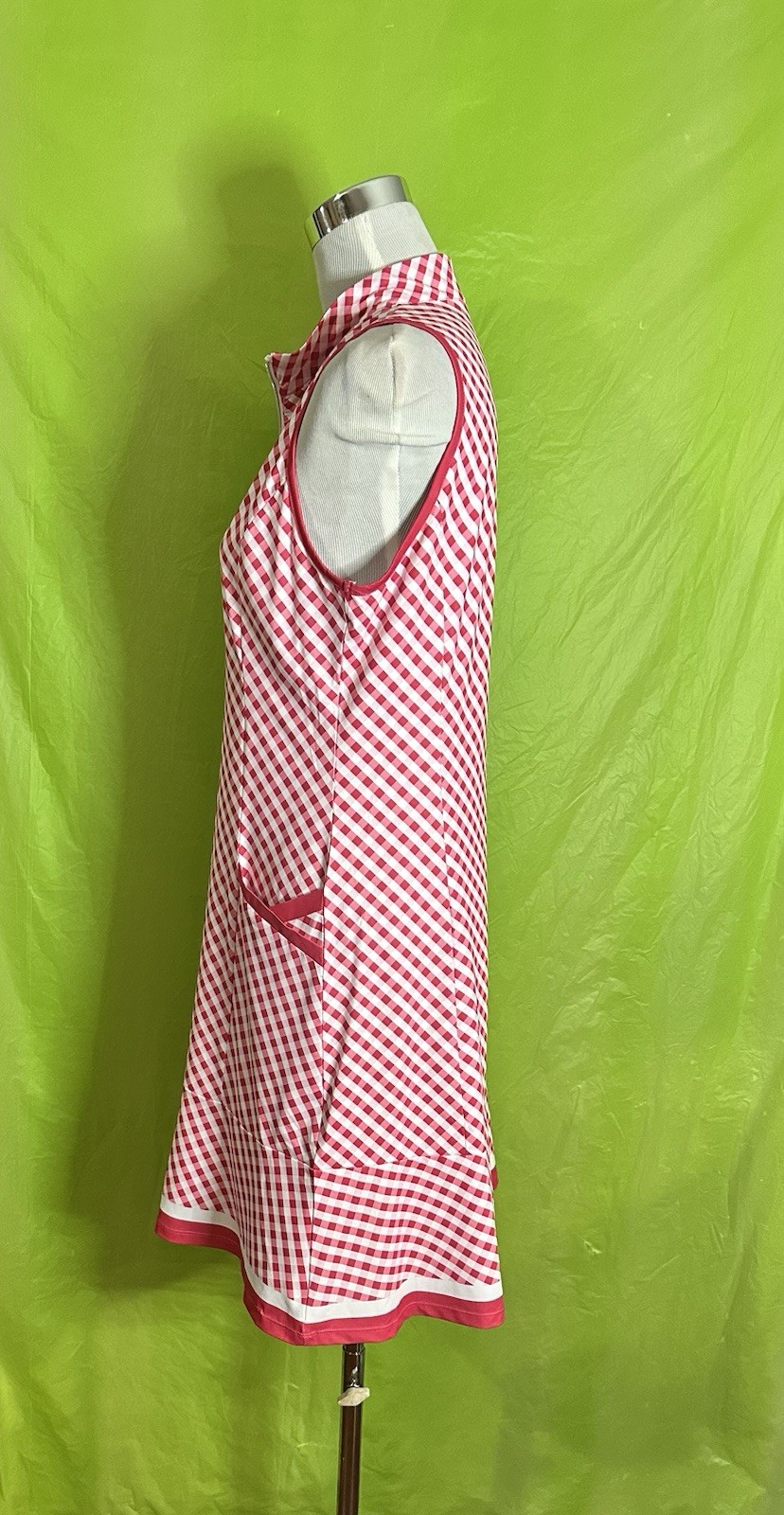 CEGOLFS Women’s Golf Dress Size Medium Pink Sleeveless Pockets Athletic Wear
