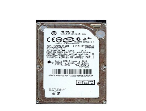 Hitachi HTS545032B9A302 PN:0J13963 MLC:DA3846 Apple 655-1539F 320gb Sata HDD
