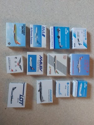 Flugzeug Metal Diecast Herpa Schabak 1 : 600 - 12 x LOT, Malev, Anna, Finnair