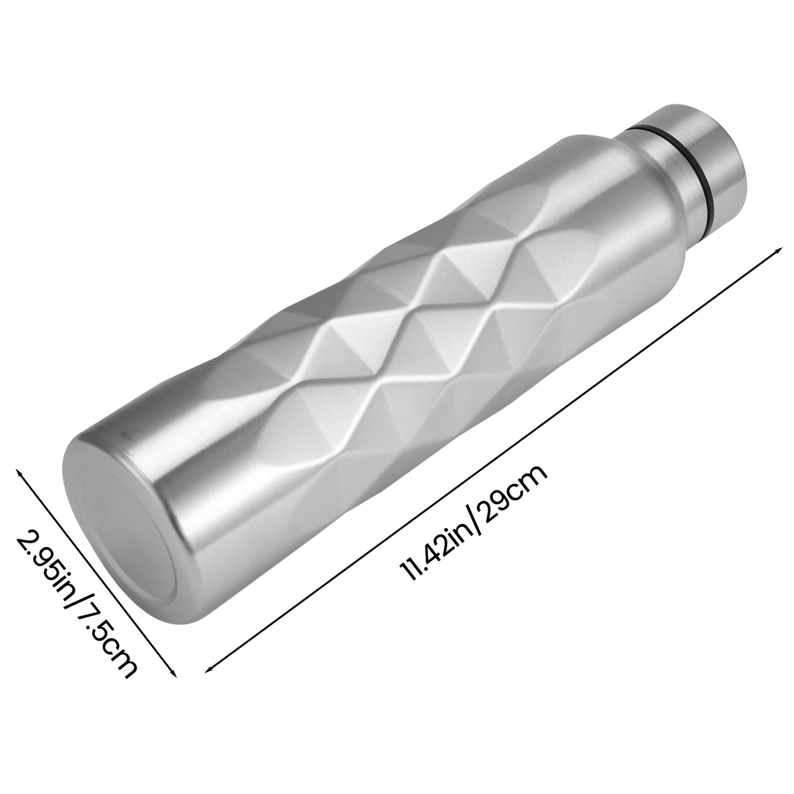 1000Ml Single-Wall Stainless Steel Water Bottle Gym Sport Bottles Portable 3334
