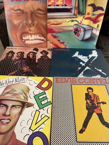 Vintage New Wave Alt Rock Punk Reggae Vinyl Lp Lot Devo X Elvis Costello